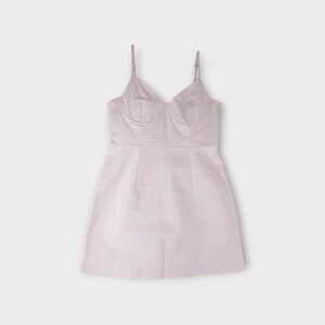 Princess Polly Novella White Bustier Mini Dress Size 10 Structured Corset A-Line
